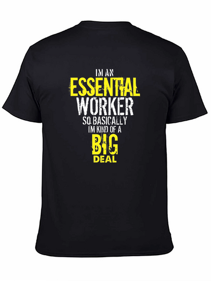 Essential Worker Graphic Tee - Black