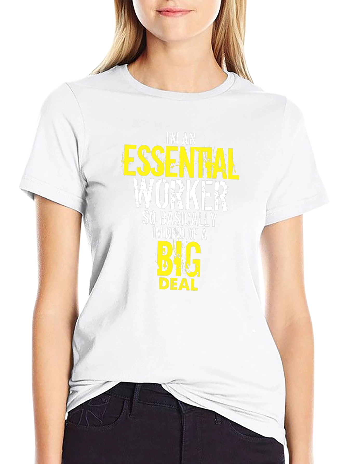 Essential Worker Graphic Tee - Black