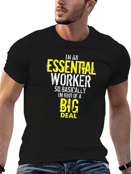Essential Worker Graphic Tee - Black
