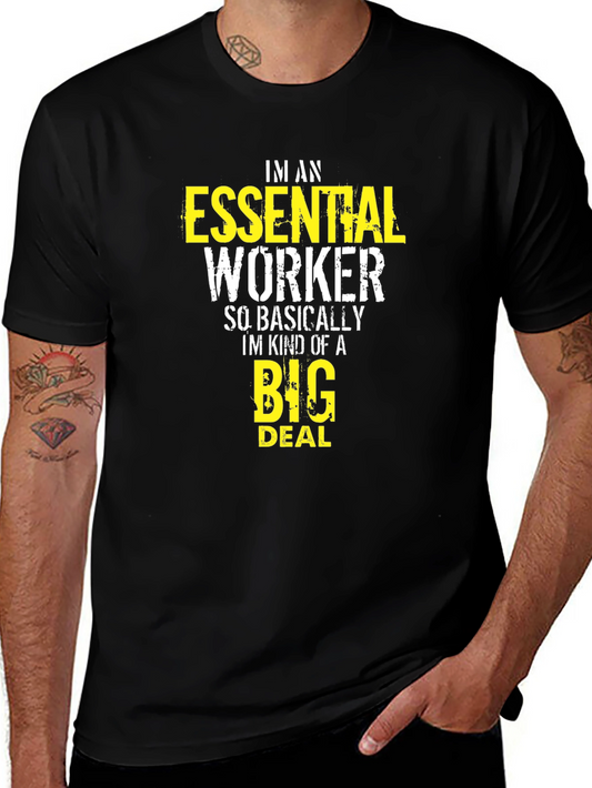Essential Worker Graphic Tee - Black