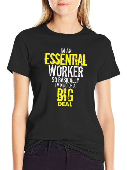 Essential Worker Graphic Tee - Black
