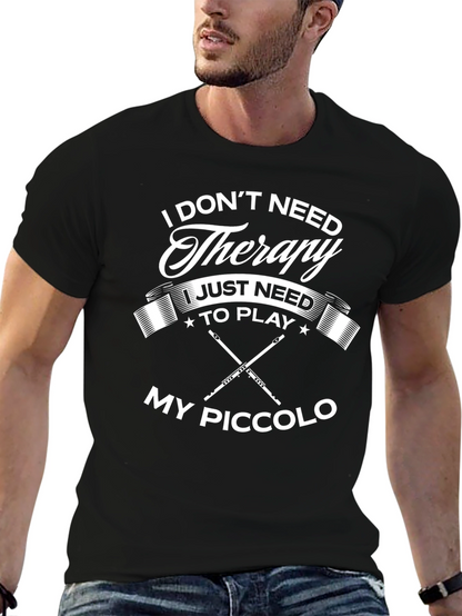 Therapy Piccolo Player Black T-Shirt