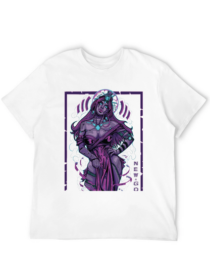 Cyberpunk Goddess Graphic Tee - Edgy Style