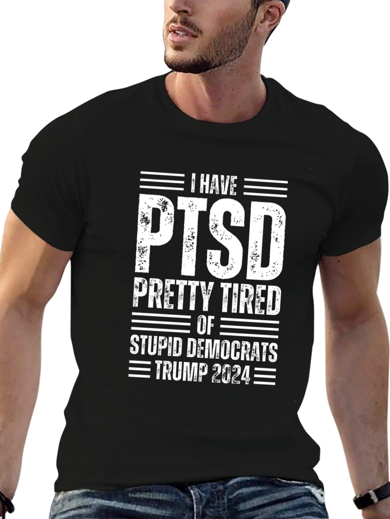 Political Humor T-Shirt: PTSD Trump 2024
