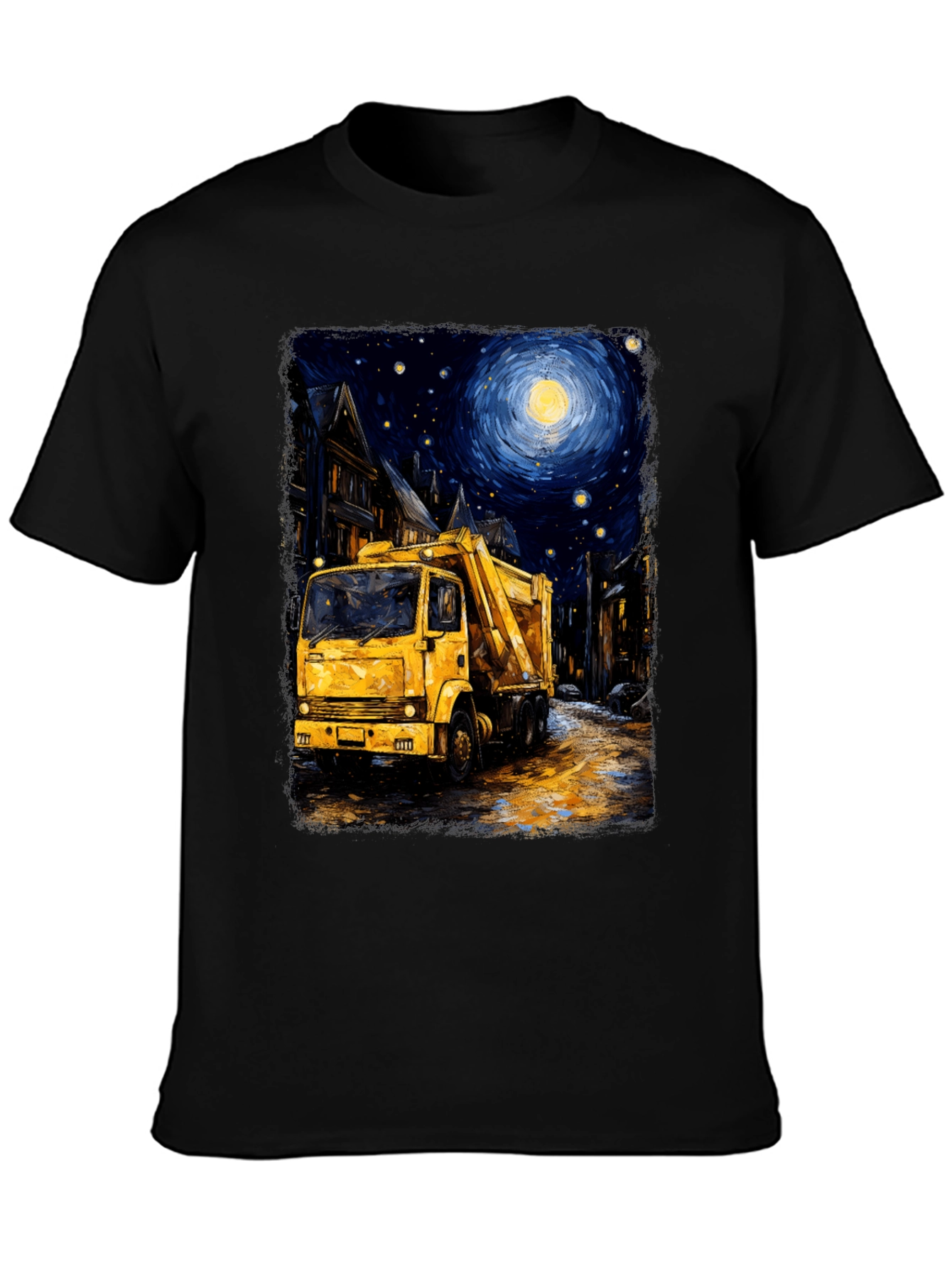 Starry Night Garbage Truck Tee