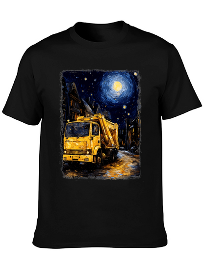 Starry Night Garbage Truck Tee