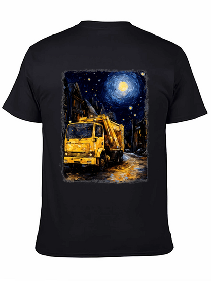 Starry Night Garbage Truck Tee