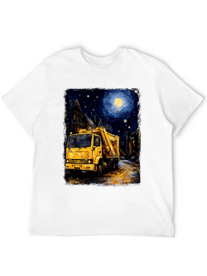 Starry Night Garbage Truck Tee