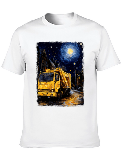 Starry Night Garbage Truck Tee