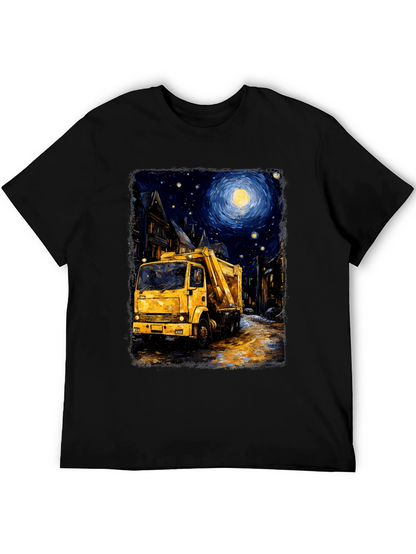 Starry Night Garbage Truck Tee