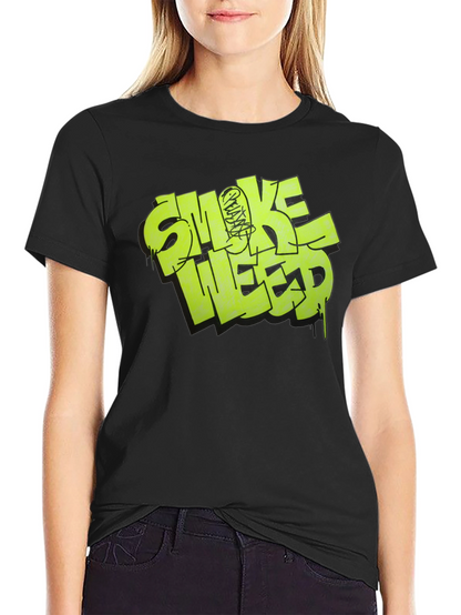 Smoke Weed Graphic Tee - Black T-Shirt