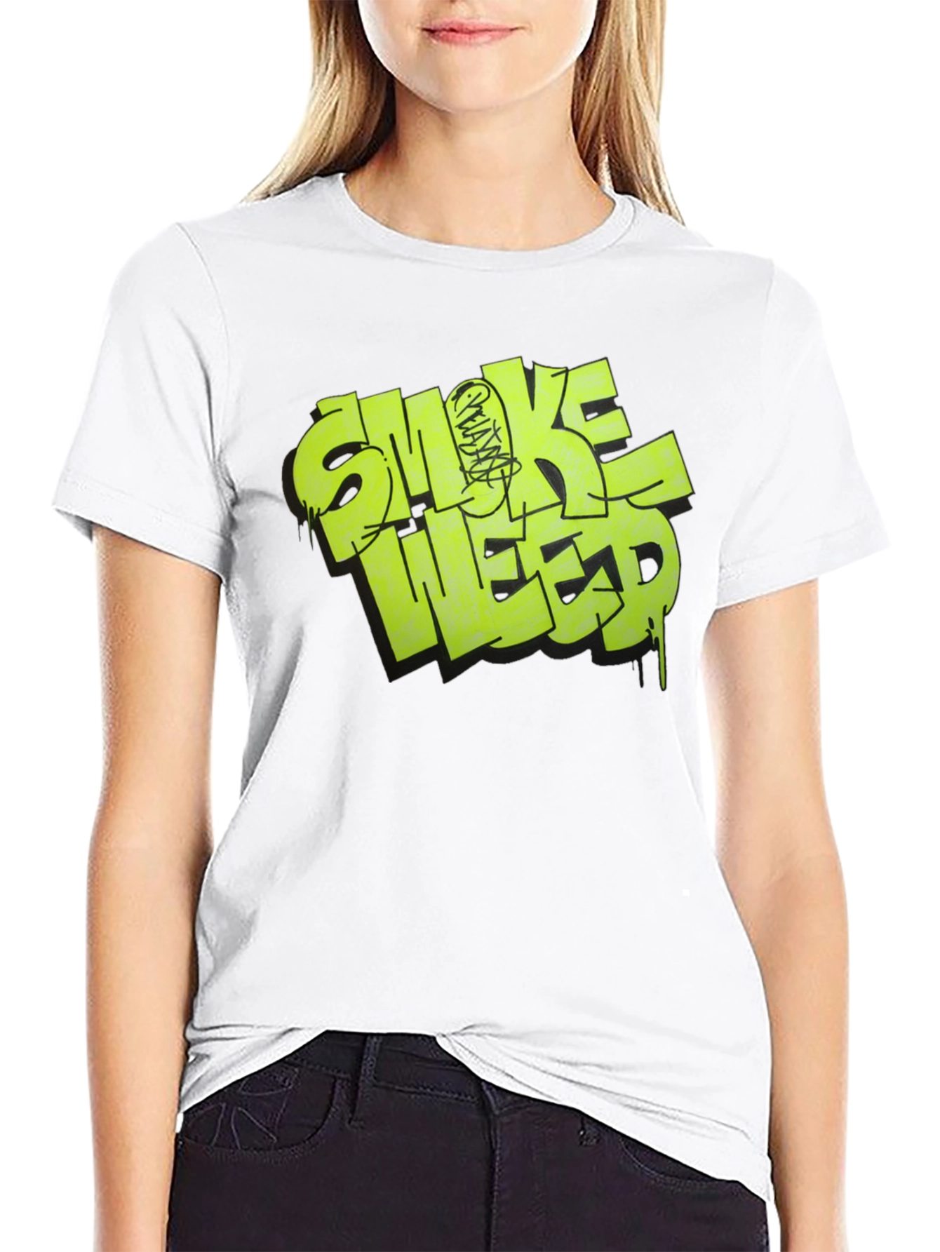 Smoke Weed Graphic Tee - Black T-Shirt