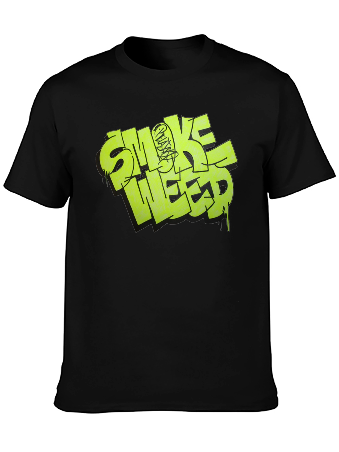Smoke Weed Graphic Tee - Black T-Shirt