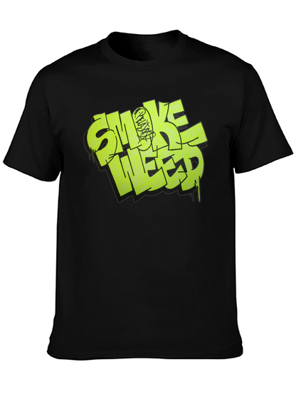 Smoke Weed Graphic Tee - Black T-Shirt