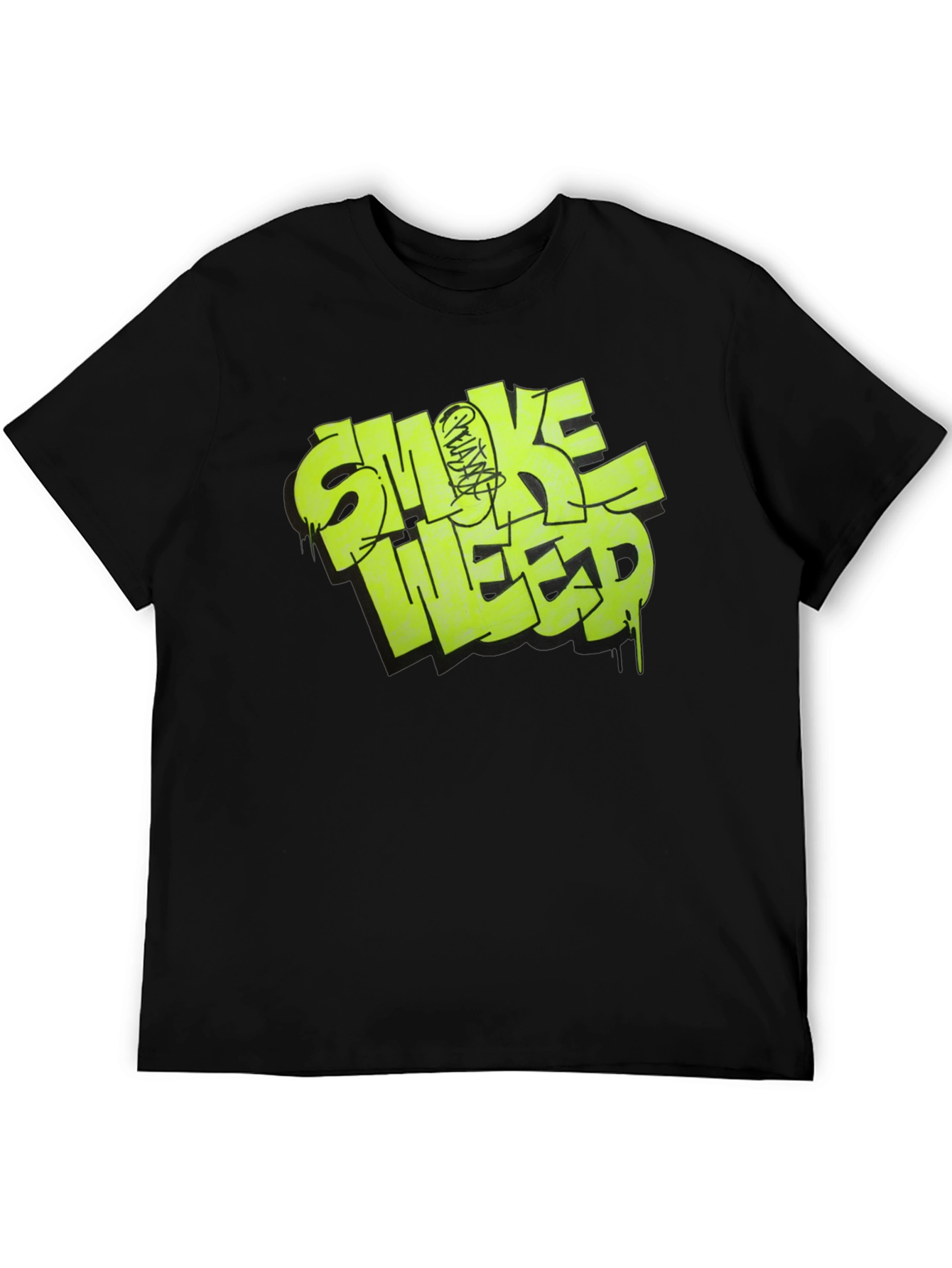 Smoke Weed Graphic Tee - Black T-Shirt