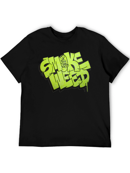 Smoke Weed Graphic Tee - Black T-Shirt