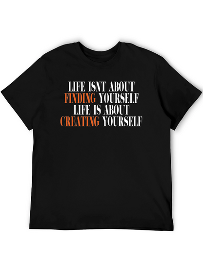 Inspirational Life Quote Black T-Shirt