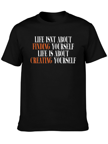 Inspirational Life Quote Black T-Shirt