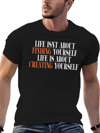 Inspirational Life Quote Black T-Shirt