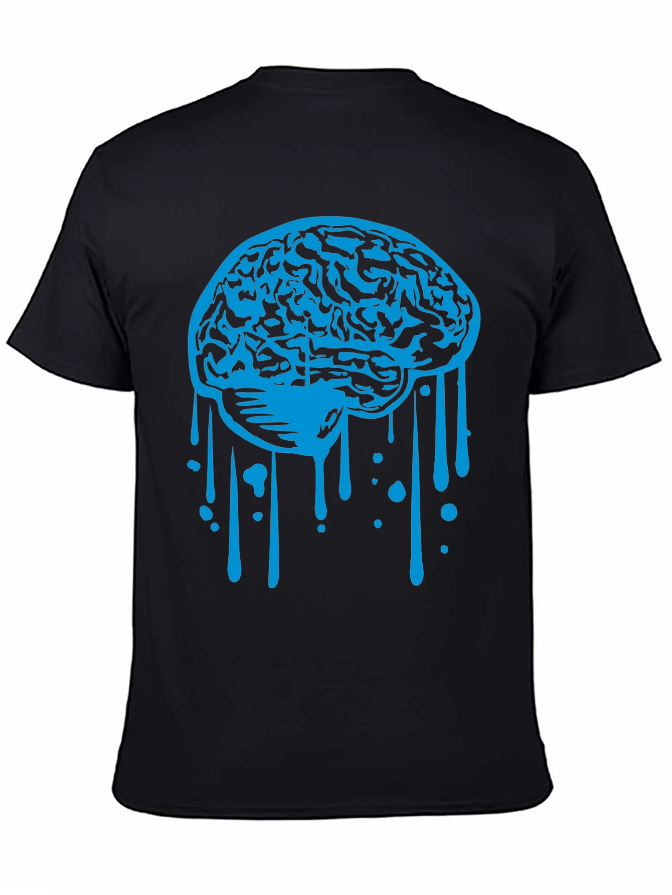 Brain Drip Graphic Tee - Cool Novelty Shirt