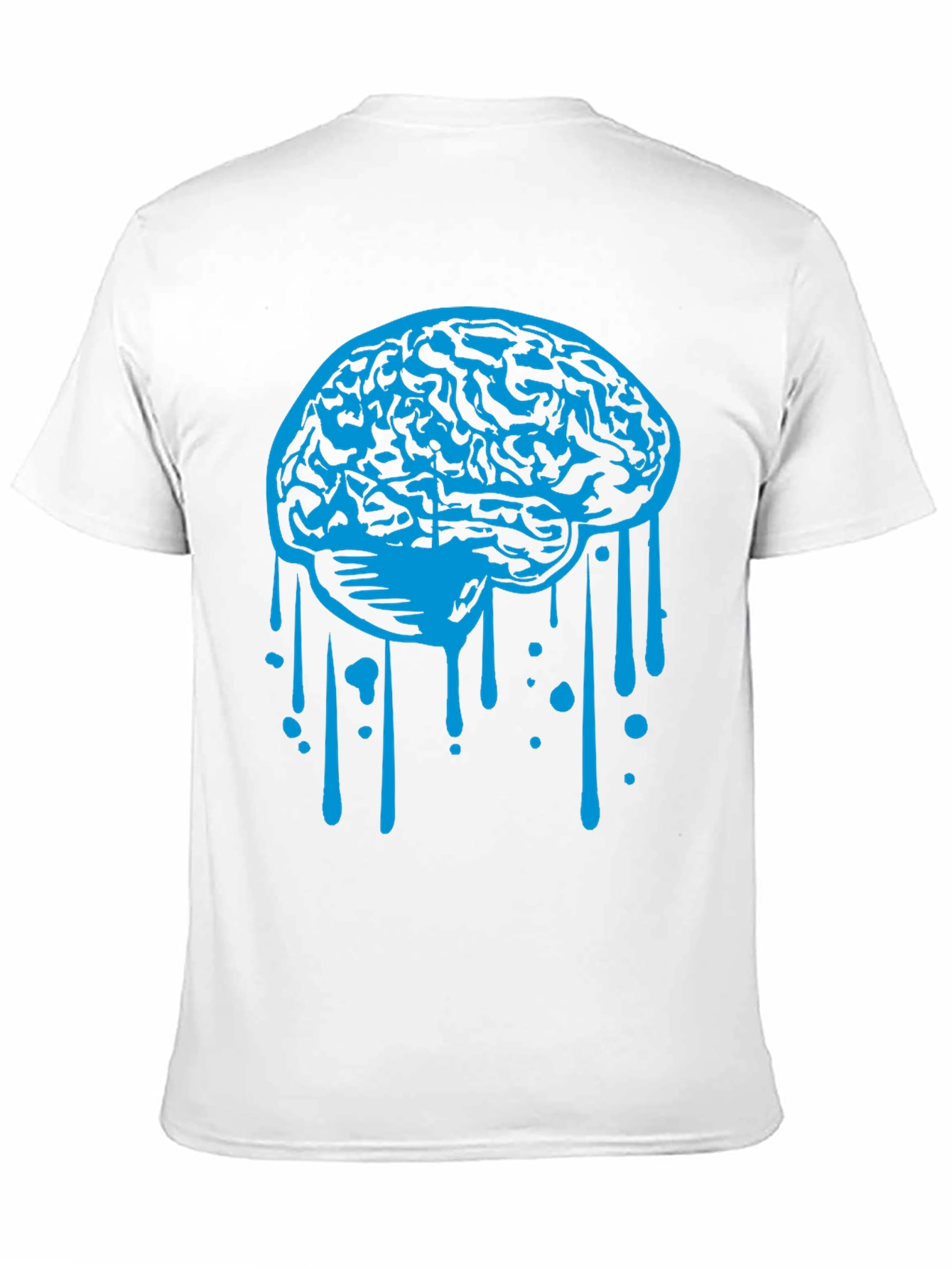 Brain Drip Graphic Tee - Cool Novelty Shirt