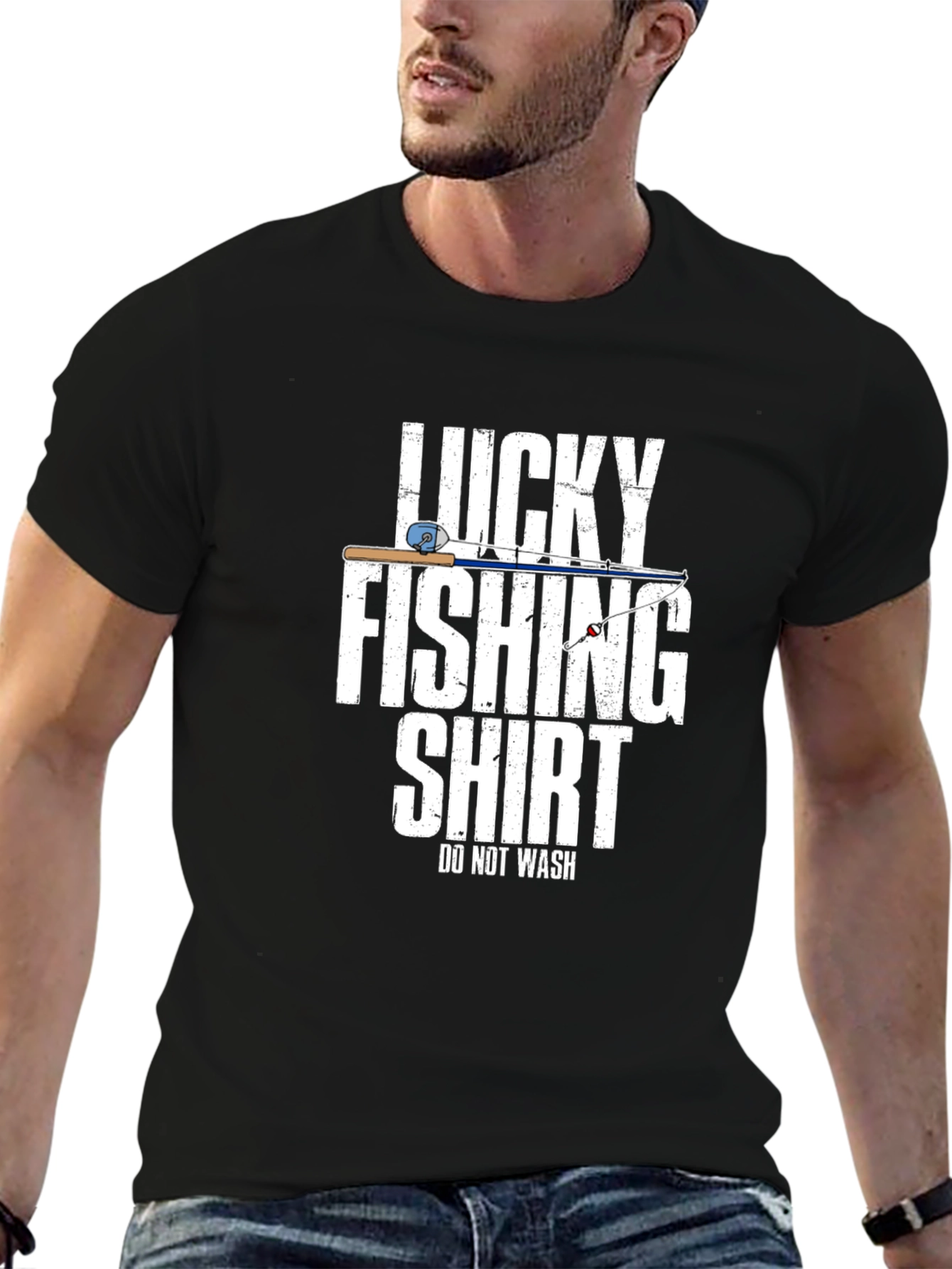Lucky Fishing Shirt - Funny Fisherman T-Shirt