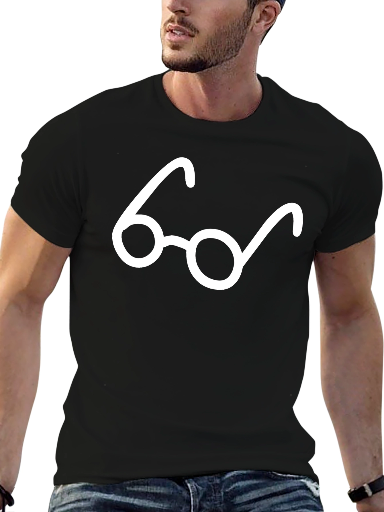 Geek Chic Glasses Graphic Tee - Classic Style
