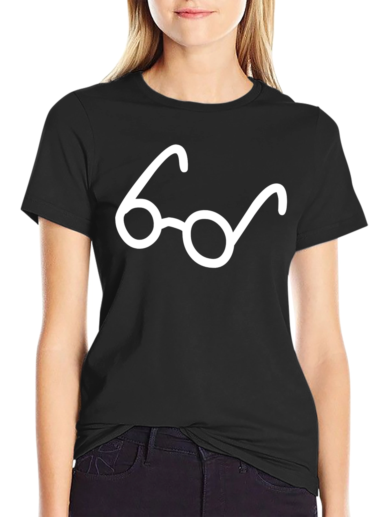 Geek Chic Glasses Graphic Tee - Classic Style