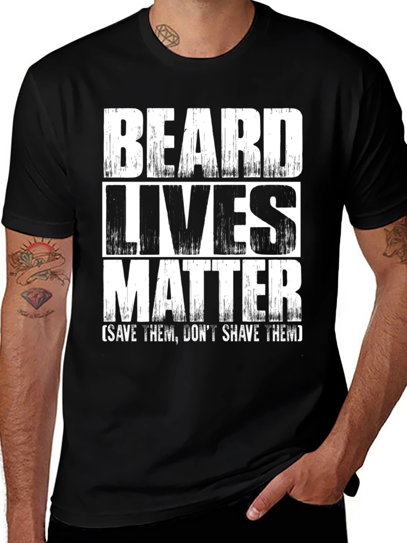 Beard Lives Matter Graphic T-Shirt