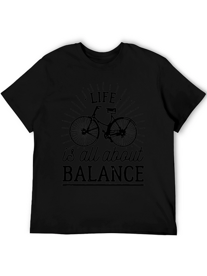 Life is All About Balance Bicycle Graphic Tee
