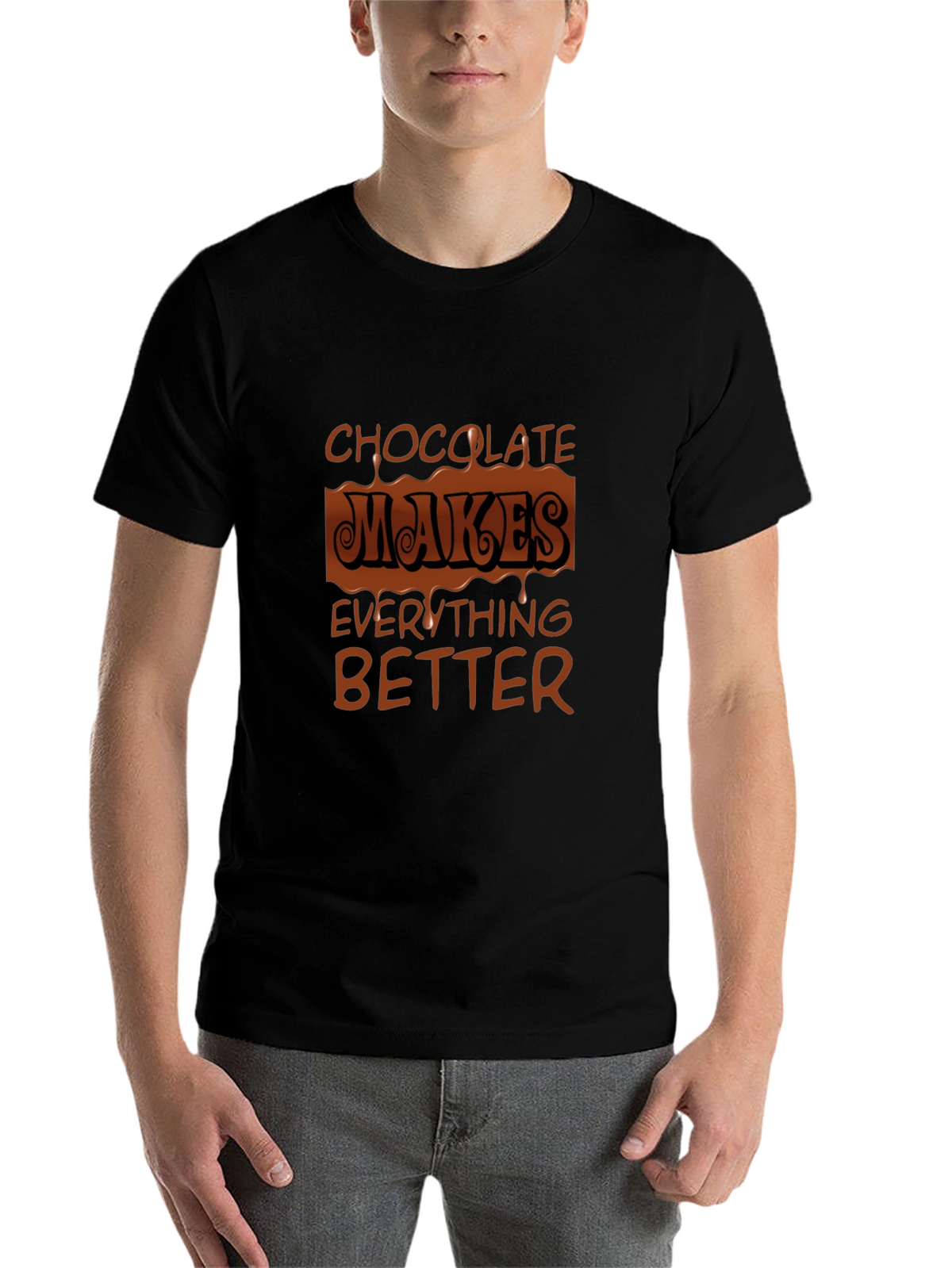 Chocolate Makes Everything Better Graphic Tee