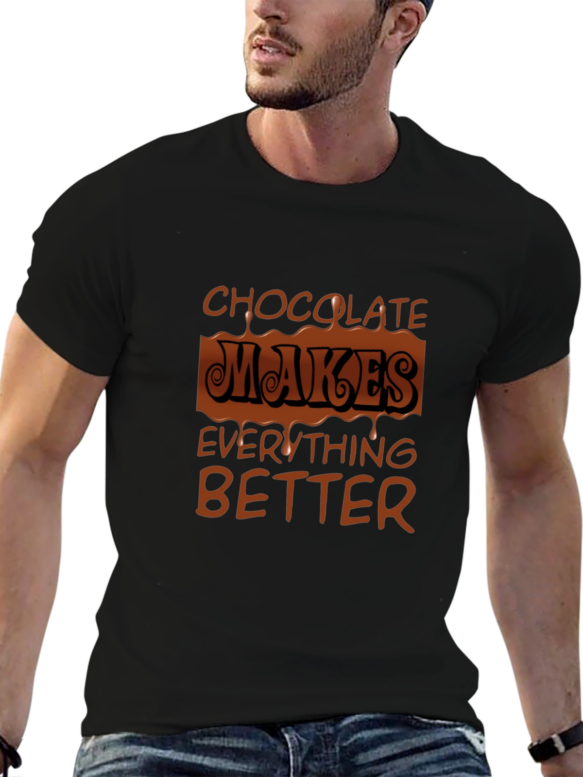Chocolate Makes Everything Better Graphic Tee