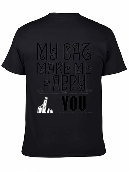 My Cat Makes Me Happy T-Shirt