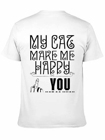 My Cat Makes Me Happy T-Shirt