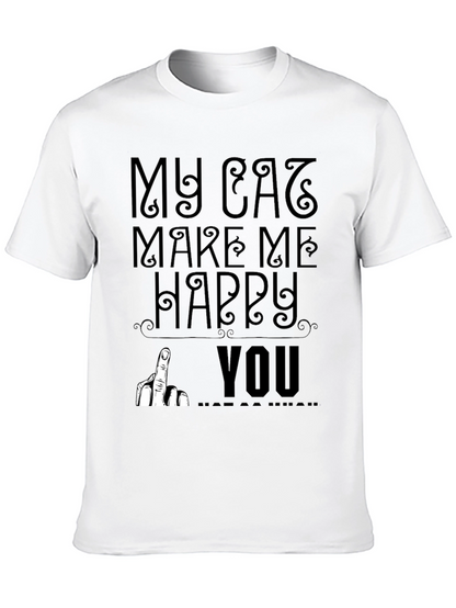 My Cat Makes Me Happy T-Shirt