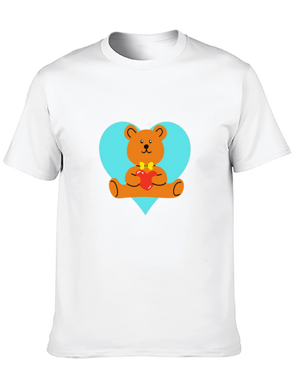 Heart Bear Tee - Cute Graphic T-Shirt
