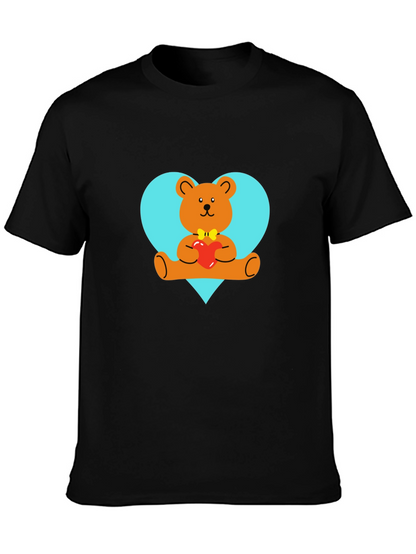 Heart Bear Tee - Cute Graphic T-Shirt