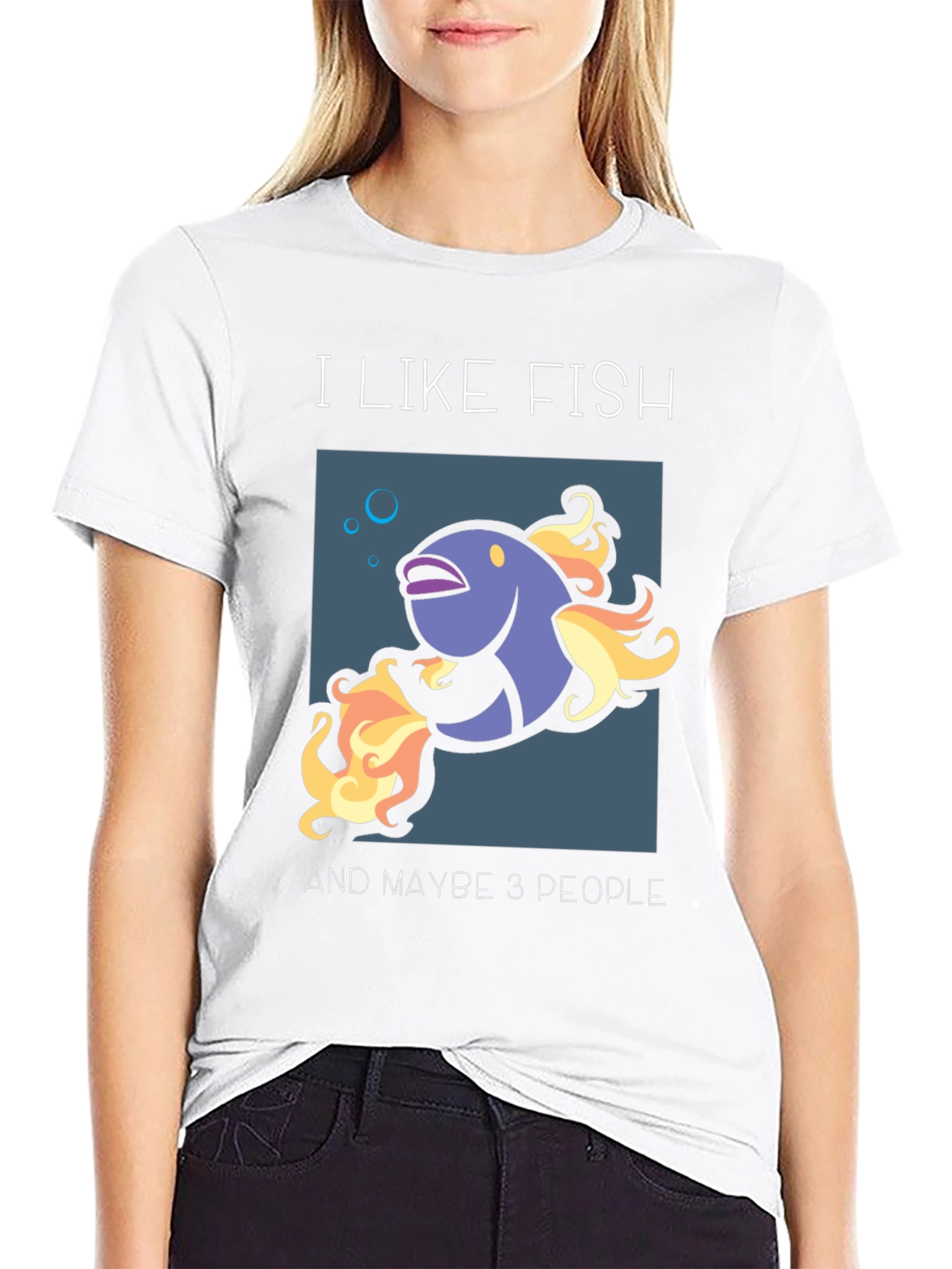 I Like Fish & Maybe 3 People Graphic Tee