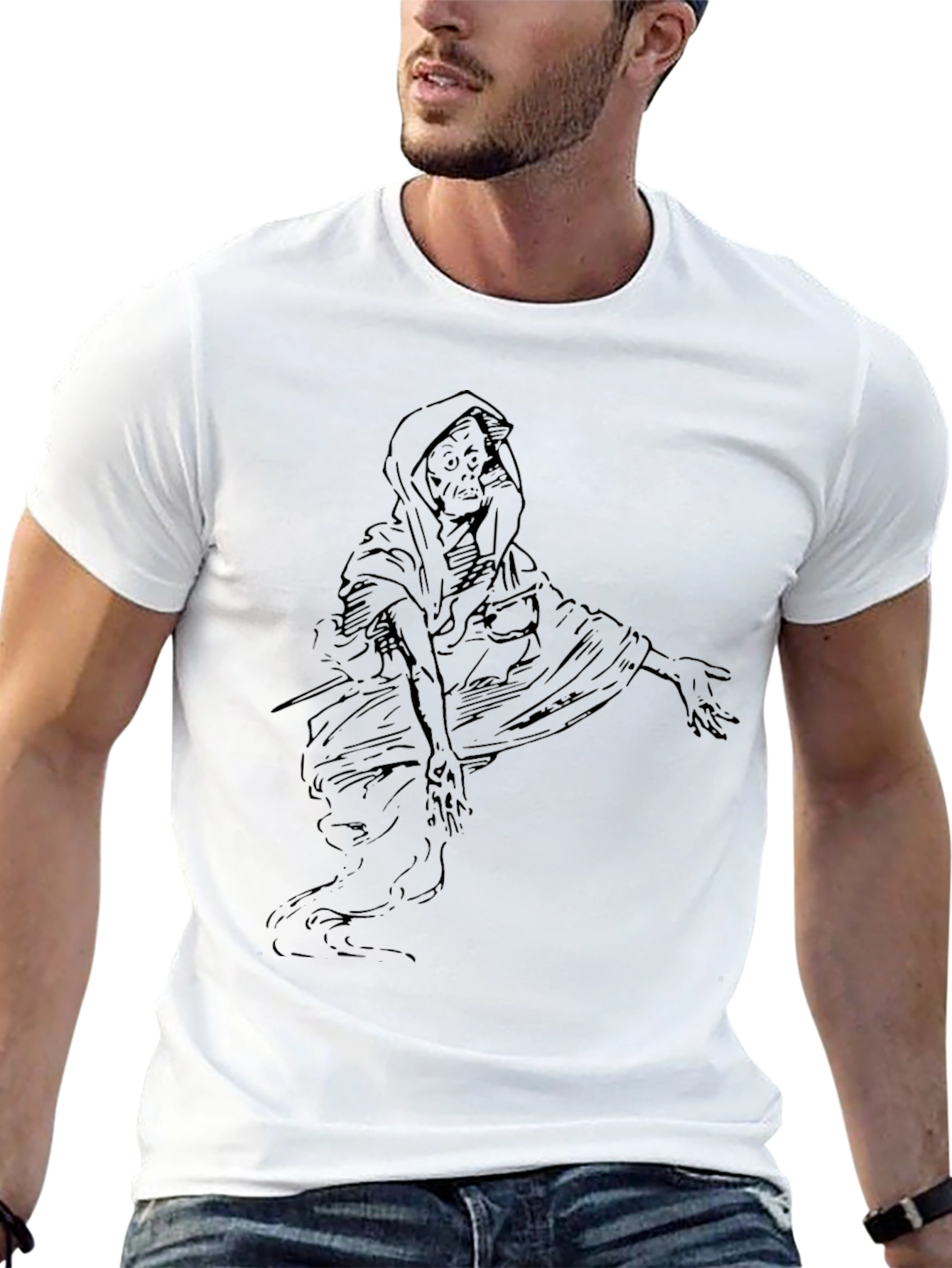 Grim Reaper Graphic Tee - Black