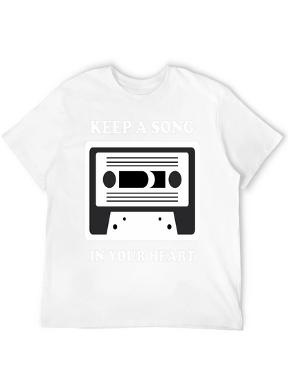 Keep A Song T-Shirt: Music Lover Tee