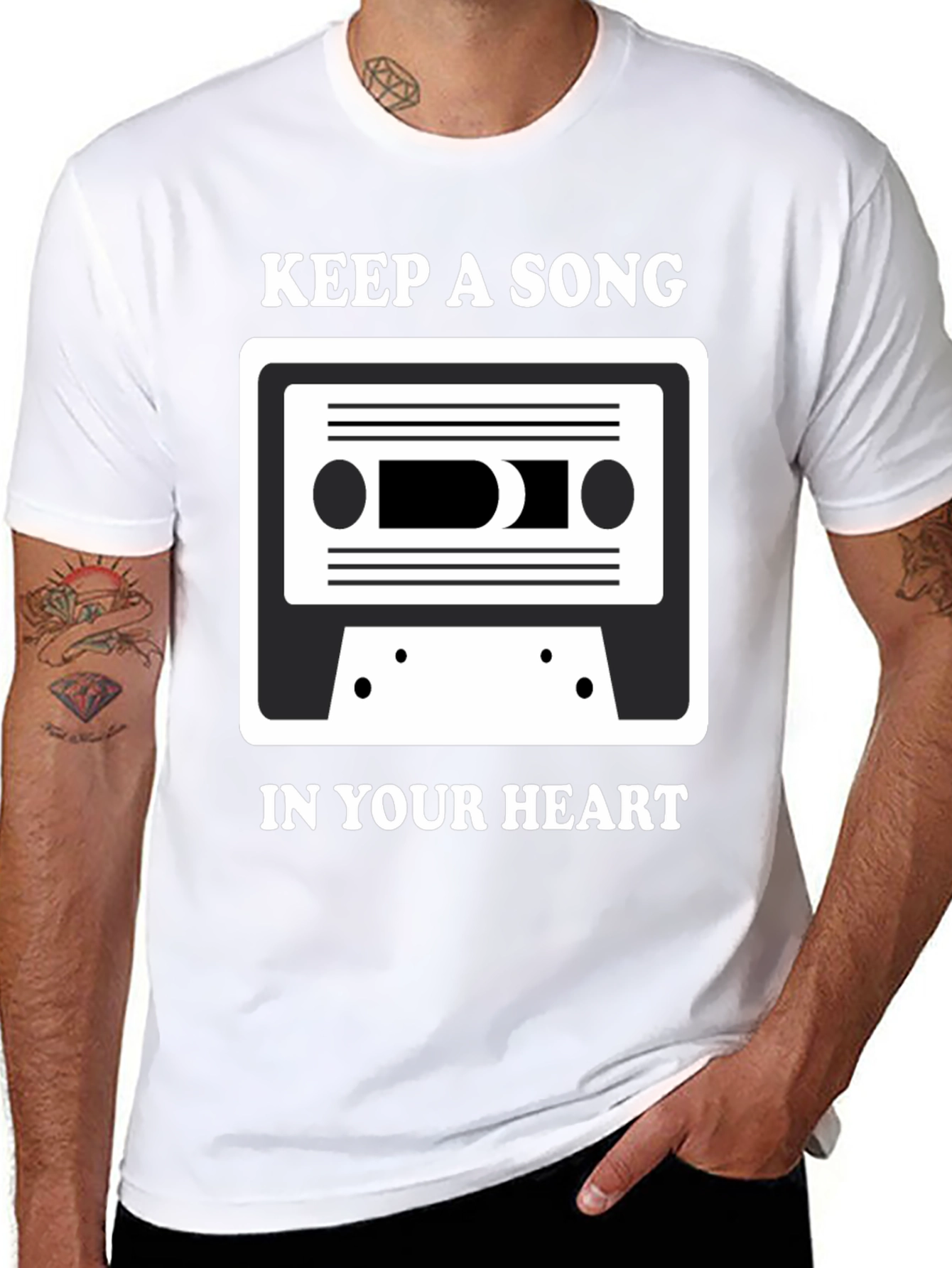 Keep A Song T-Shirt: Music Lover Tee