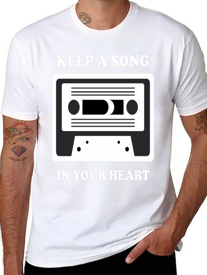 Keep A Song T-Shirt: Music Lover Tee
