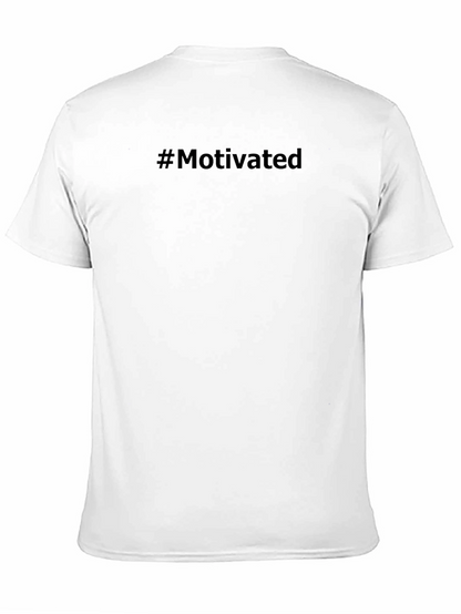 Motivated Black T-Shirt - Trendy Casual Wear