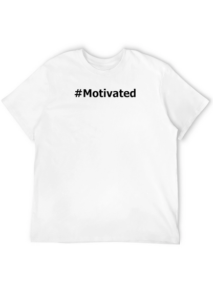 Motivated Black T-Shirt - Trendy Casual Wear