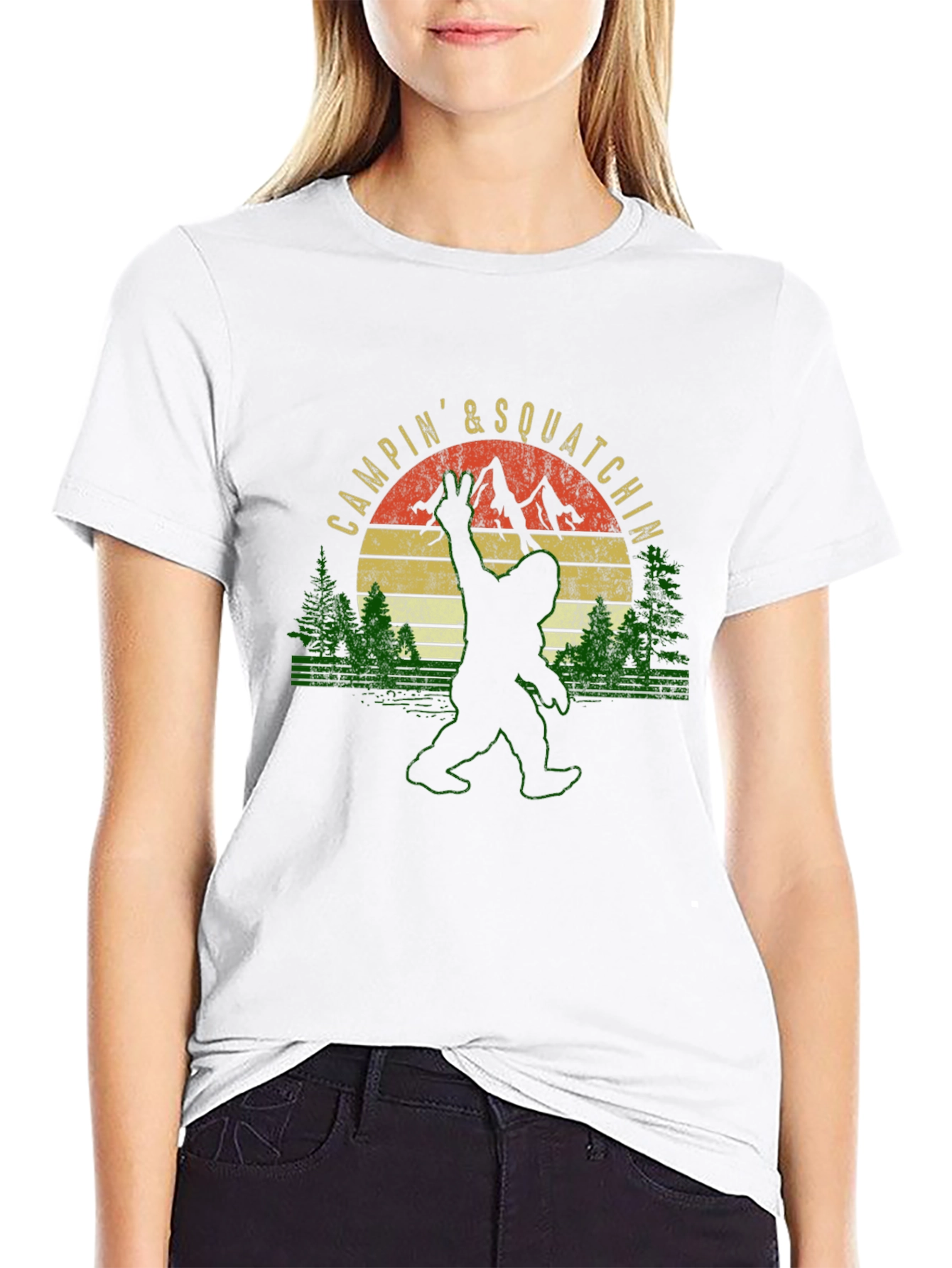 Campin & Squatchin Bigfoot T-Shirt