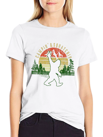 Campin & Squatchin Bigfoot T-Shirt