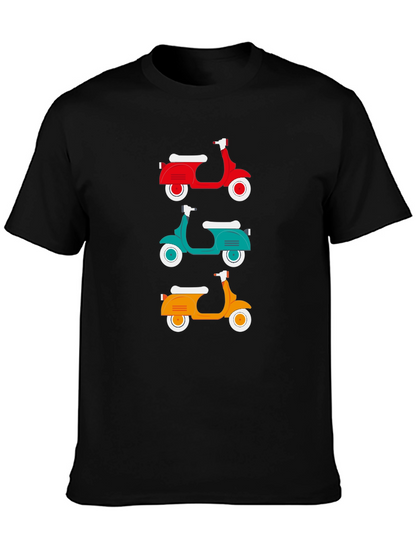 Retro Scooter T-Shirt - Classic Italian Moped Design