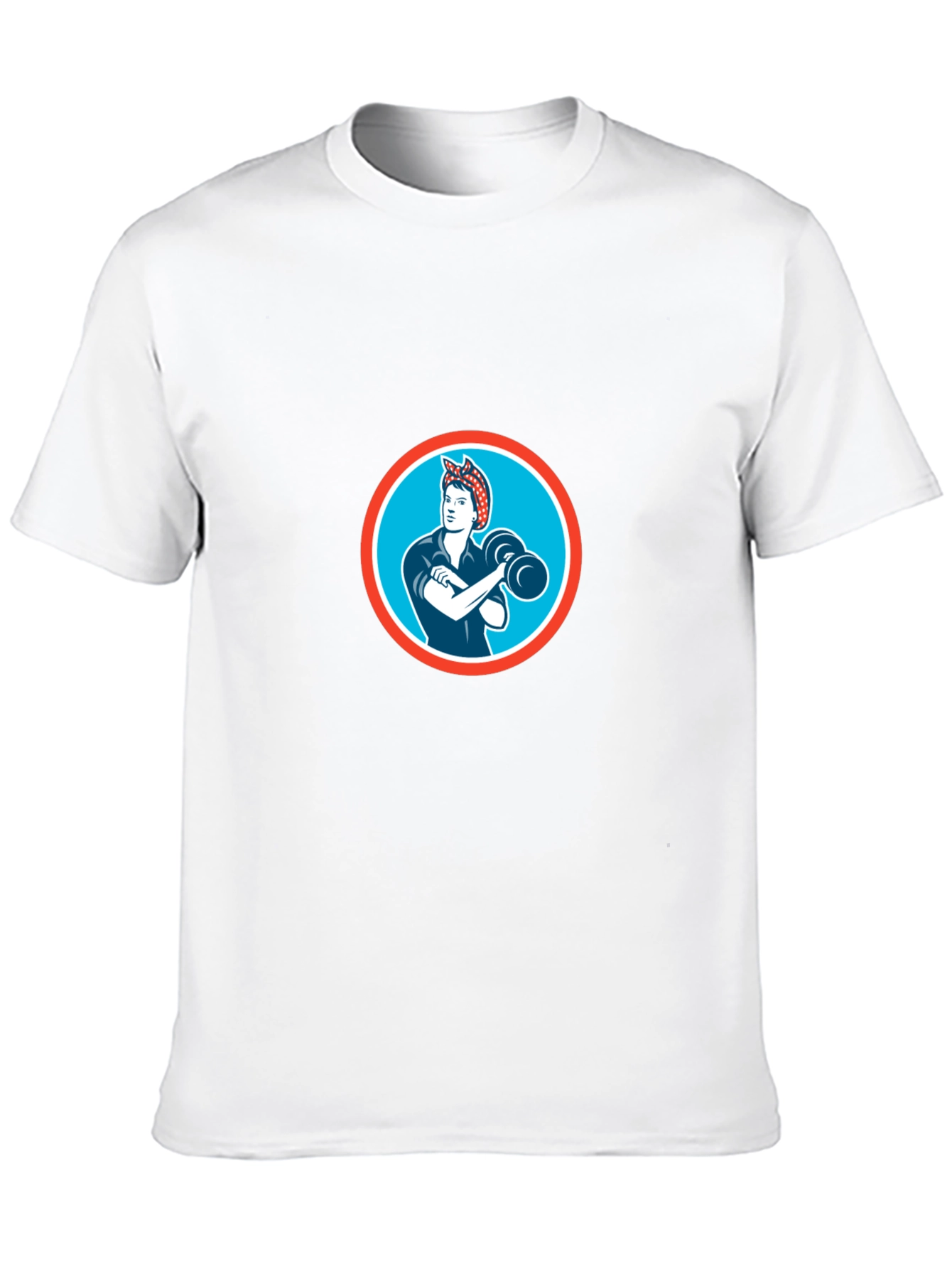 Retro Rosie the Riveter Graphic Tee - Black