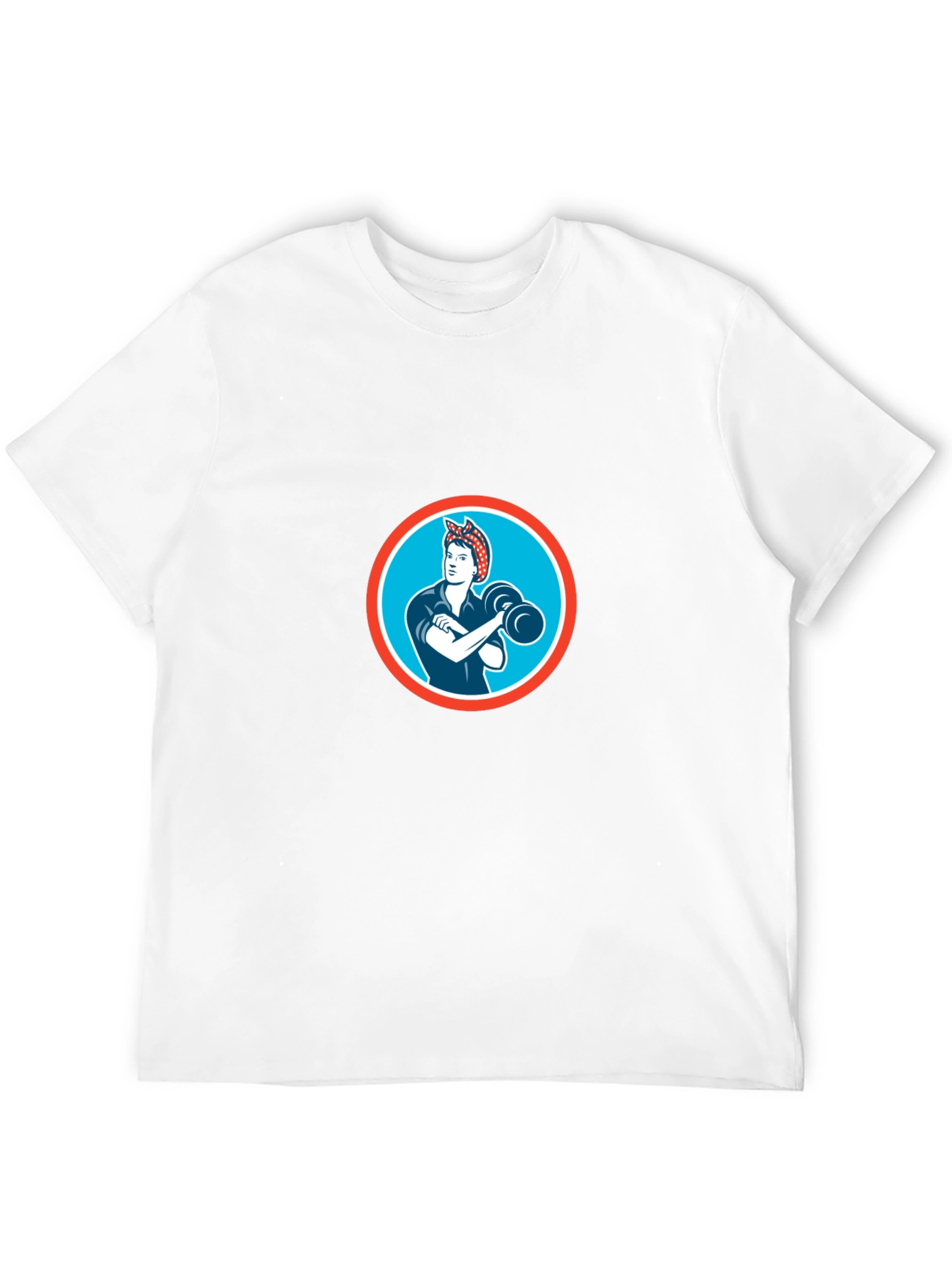 Retro Rosie the Riveter Graphic Tee - Black