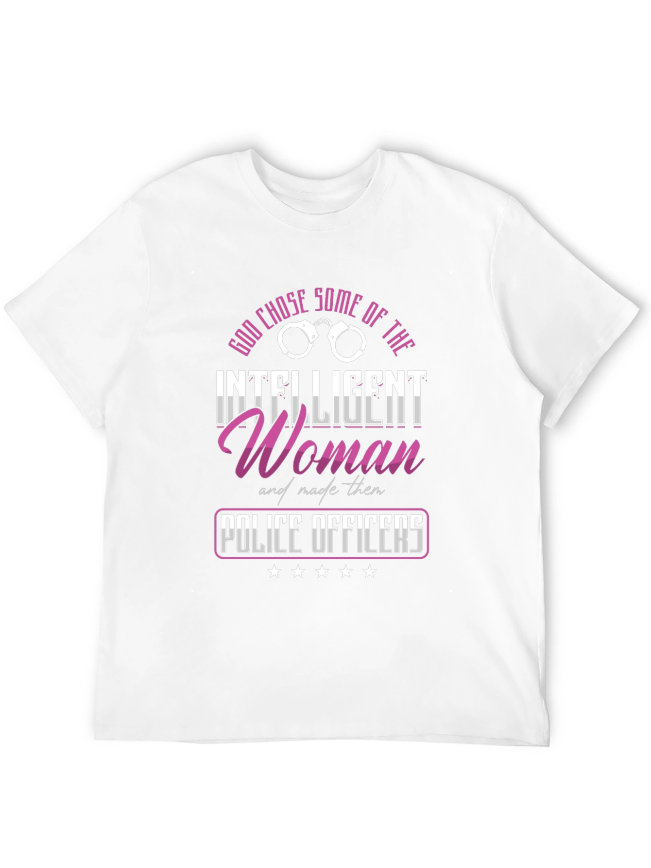 Intelligent Woman Police Officer Graphic T-Shirt